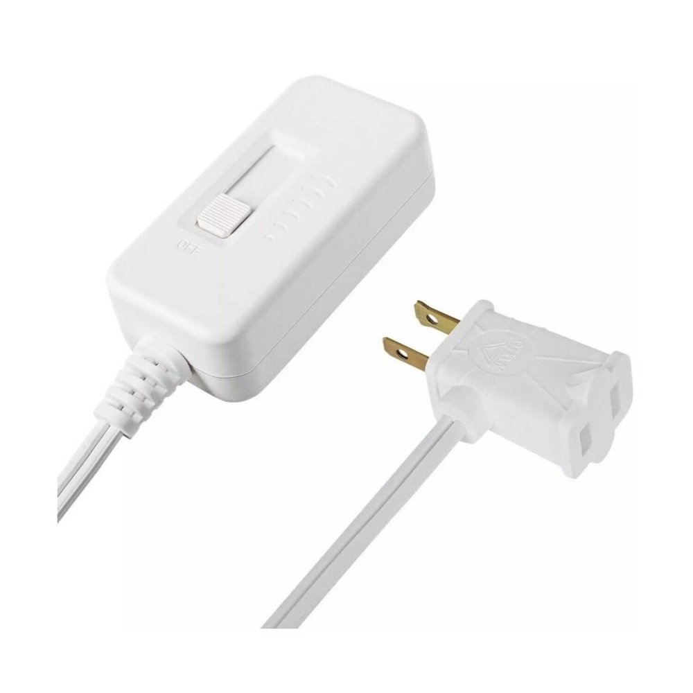 Plug-In Lamp & Light Dimmer Switch - 6.56 ft Cord Model #HPID01W - White